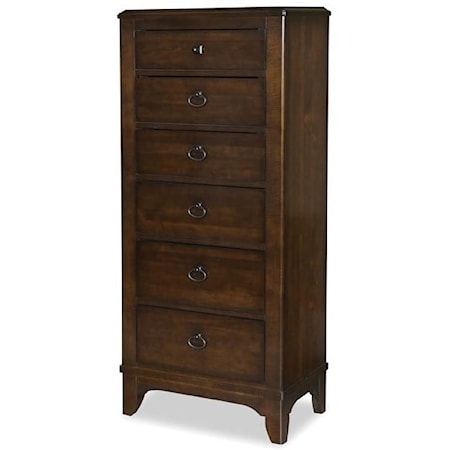 Transitional 6-Drawer Lingerie Chest with Soft-Close Drawers