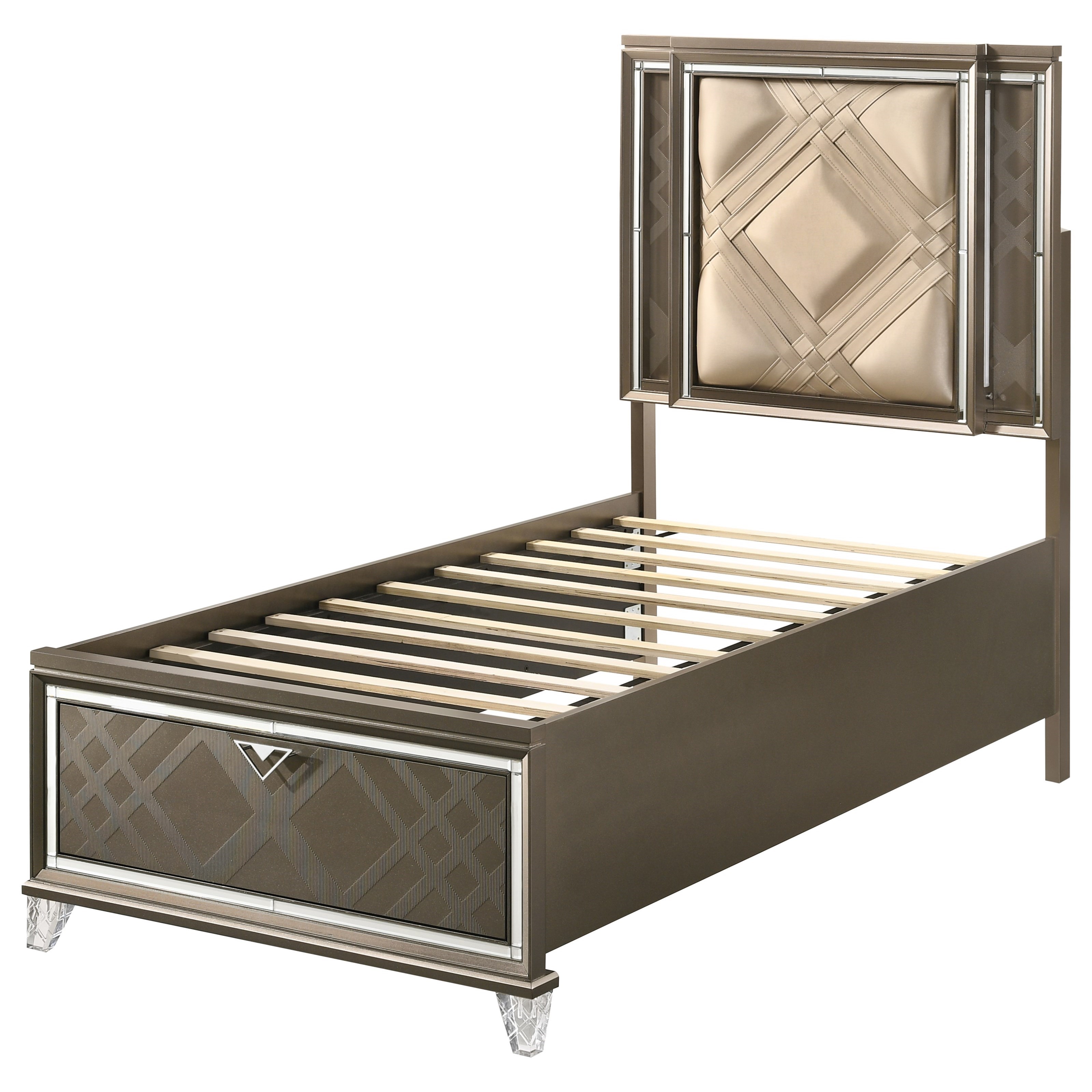 ACME Furniture Skylar Twin Bed (Storage & LED)