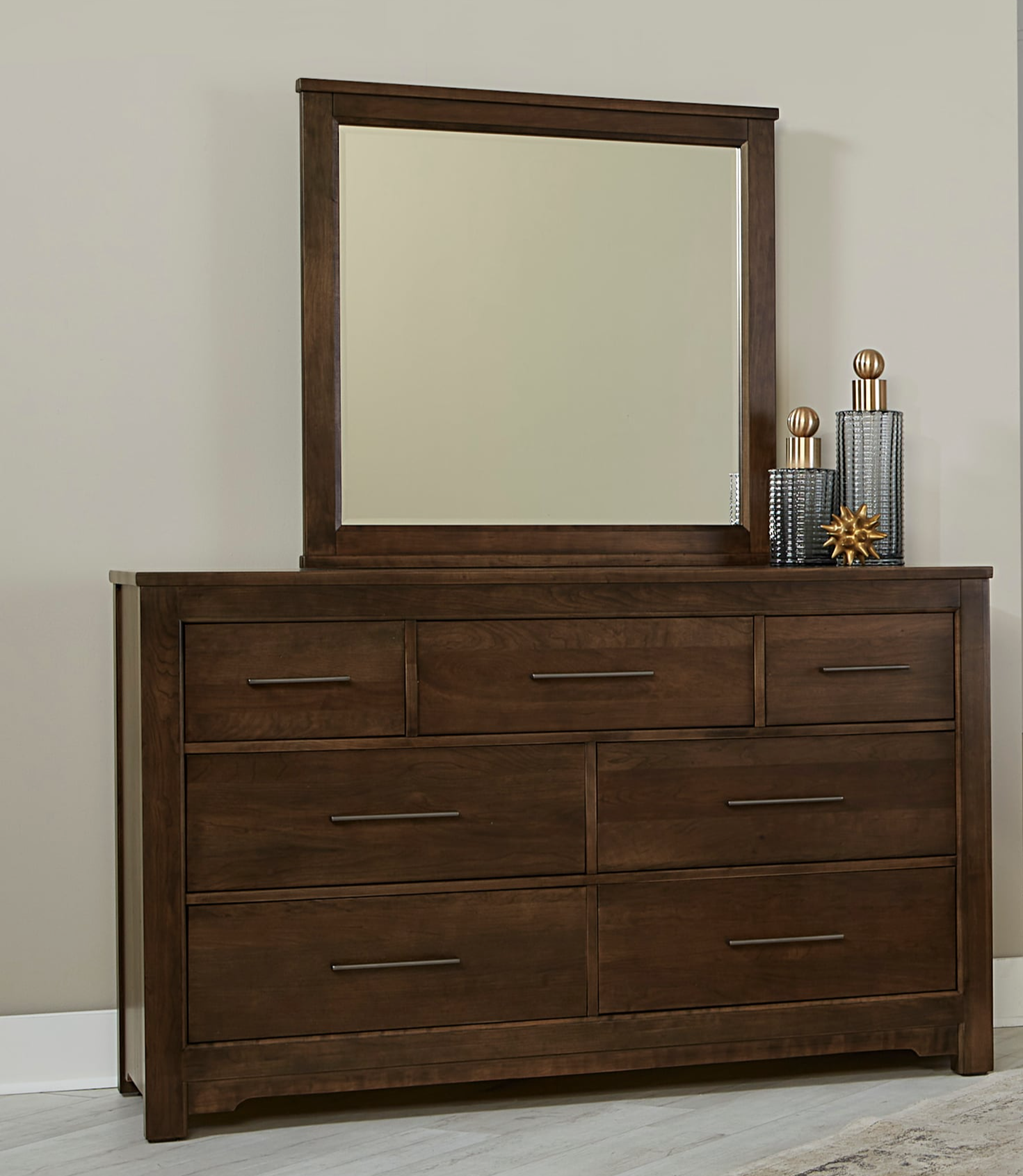 Artisan & Post Crafted Cherry Upholstered King Bedroom Set