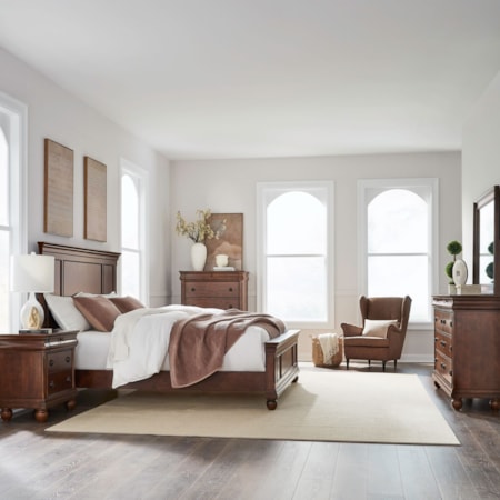 King California Panel Bed Set
