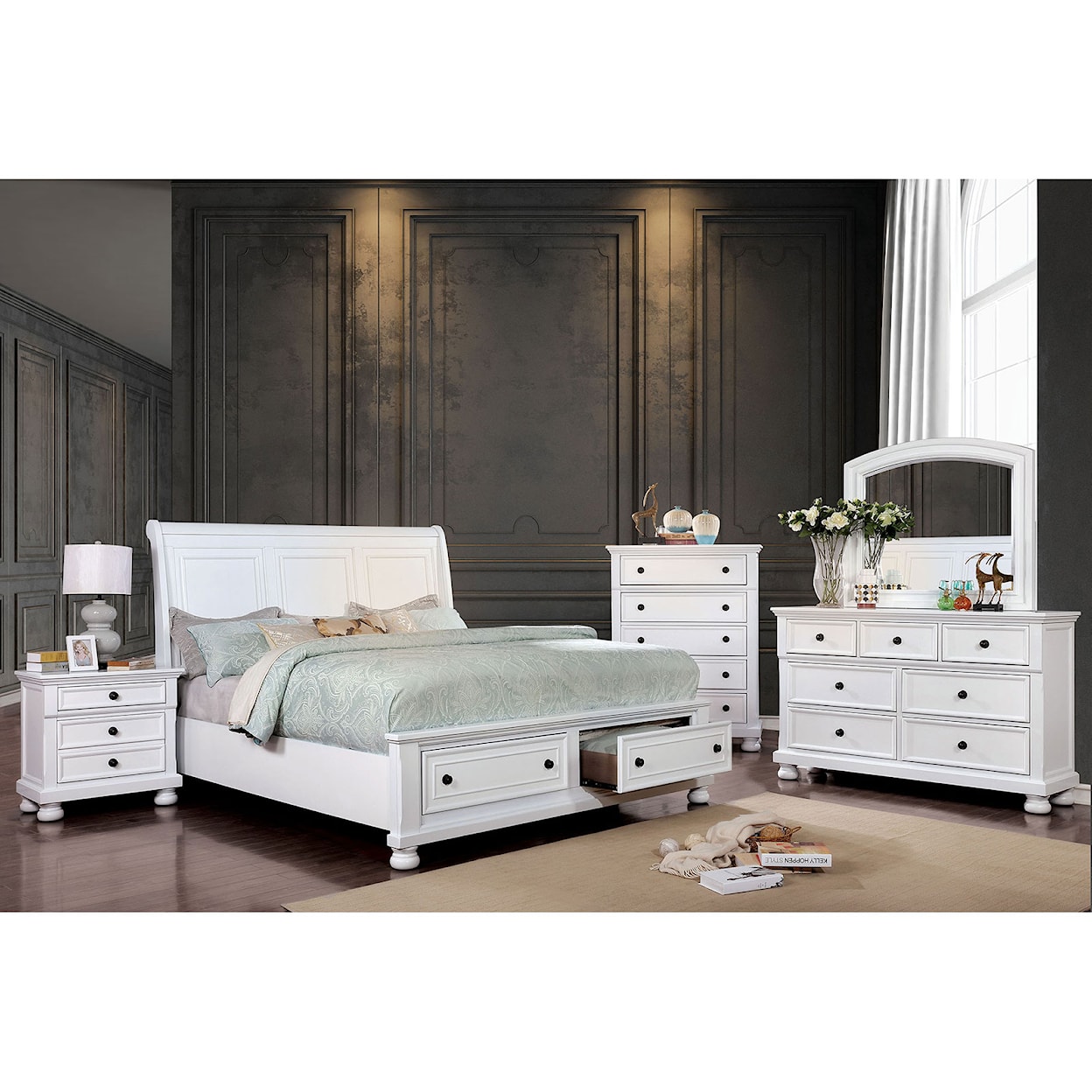 Furniture of America Castor California King Bedroom Set