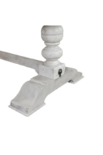 Liberty Furniture Whitney Farmhouse Trestle Table with Carved Base
