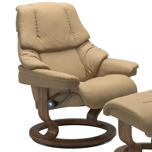 Large Reclining Chair with Classic Base