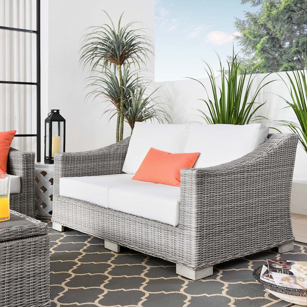 Modway Conway Outdoor Loveseat