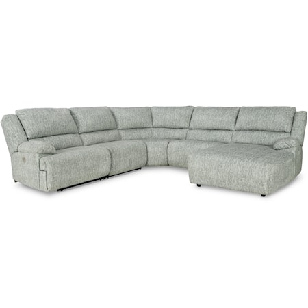 5-Piece Power Reclining Sectional w/ Chaise