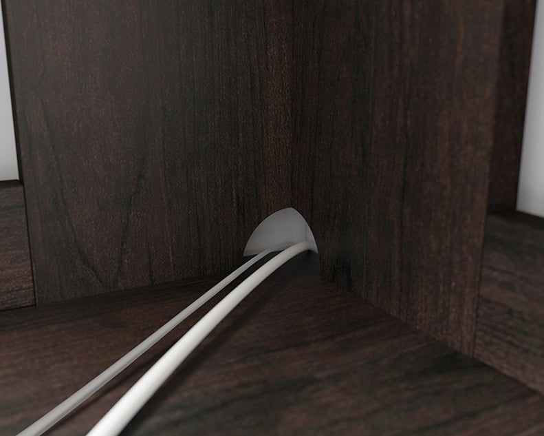 Sauder Beginnings Corner Desk with Hutch & Shelves