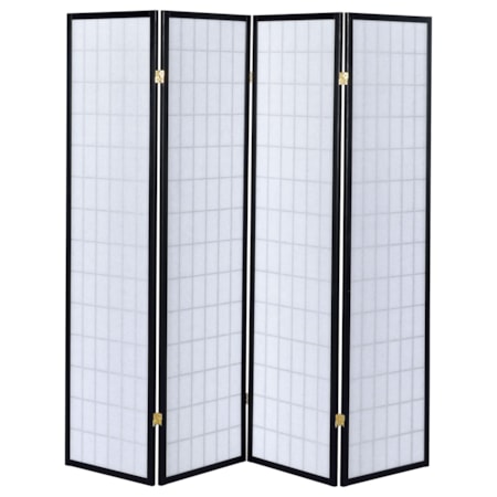 4-Panel Room Divider Folding Shoji Screen