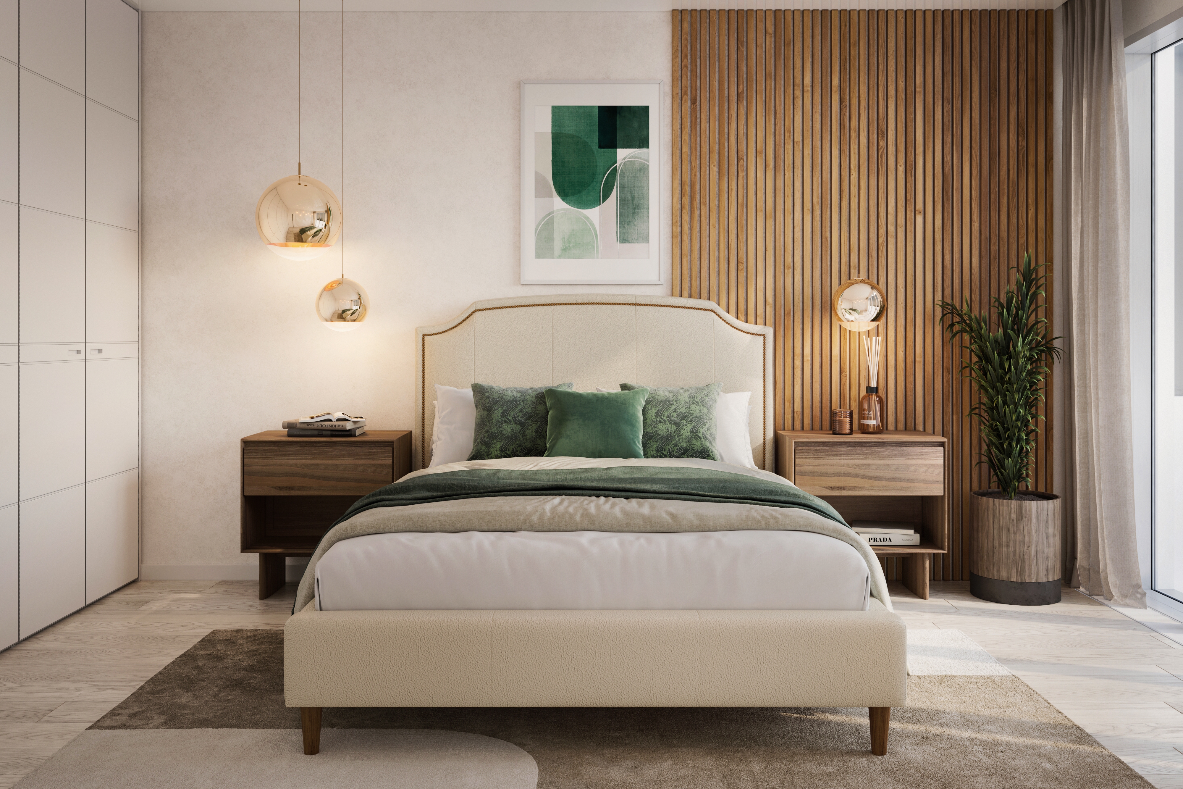 Upholstered Queen Bed