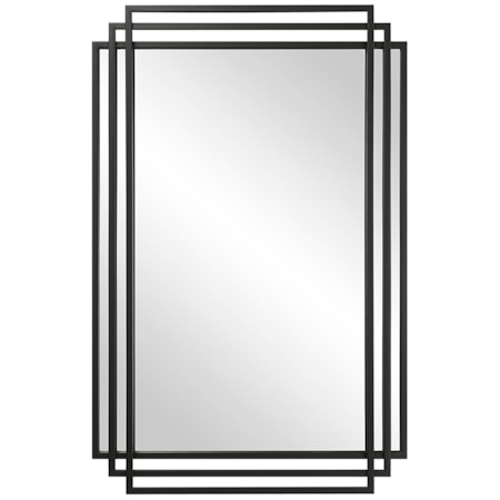 Amherst Black Iron Mirror