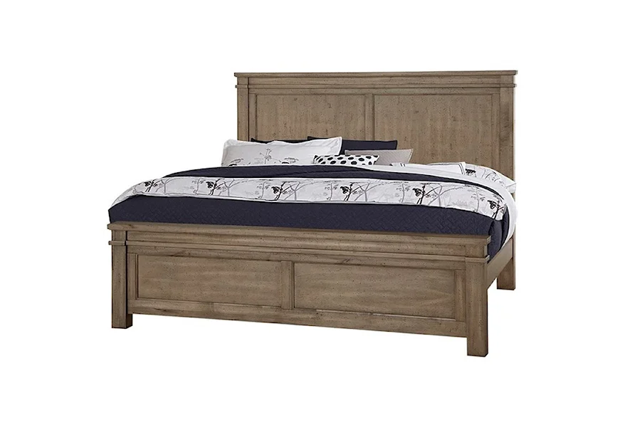 Cool Rustic Queen Panel Bed by Artisan & Post at Esprit Decor Home Furnishings