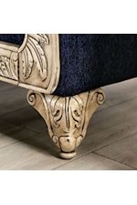 Furniture of America - FOA Marinella Traditional Sofa with Intricately Wood-Carved Trim