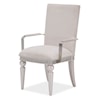 Michael Amini Glimmering Heights Upholstered Dining Arm Chair