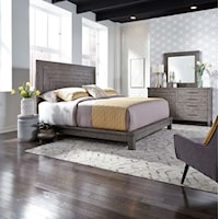 Contemporary 3-Piece California King Platform Bedroom Set