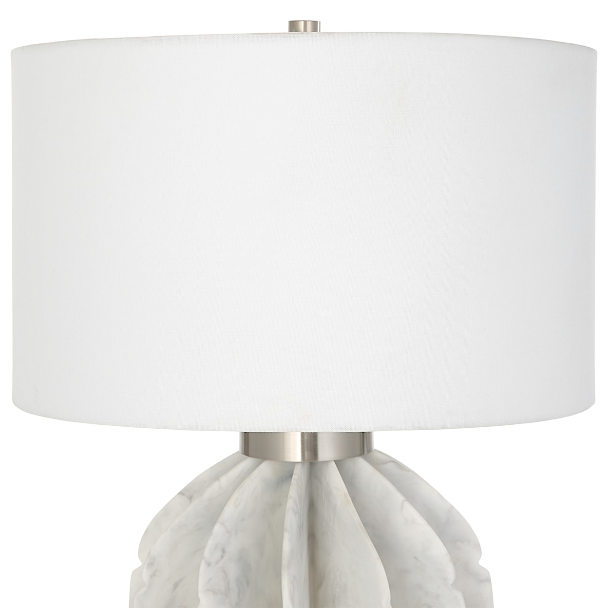 Uttermost Repetition Repetition White Marble Table Lamp