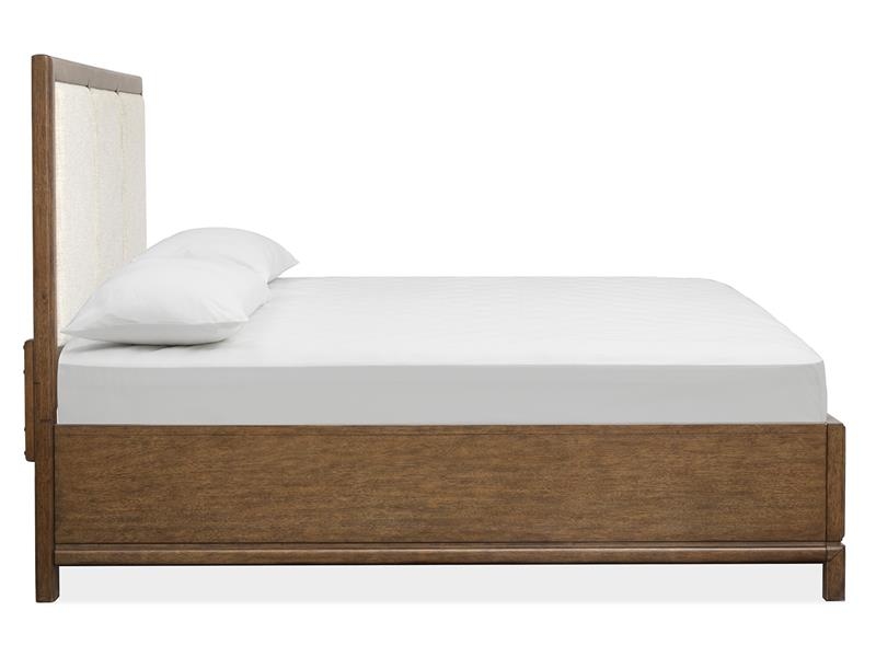 Upholstered Queen Storage Panel Bed