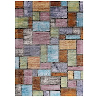 Nyssa Abstract Geometric Mosaic 4x6 Area Rug