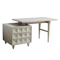 Contemporary Writing Desk with USB Ports