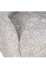 Jofran Lottie Swivel Accent Chair Casual Swivel Accent Chair with Slope Arms