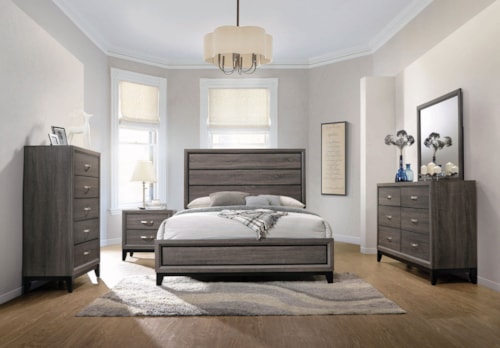 Watson 5-Piece Queen Bedroom Set Grey Oak