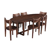 Transitional 7-Piece Dining Set