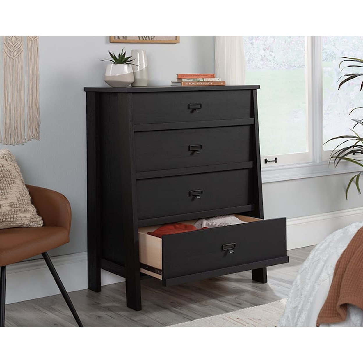 Sauder TRESTLE Trestle 4-Drawer Bedroom Chest