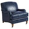 Barclay Butera Barclay Butera Upholstery Sydney Leather Arm Chair With Pewter Casters