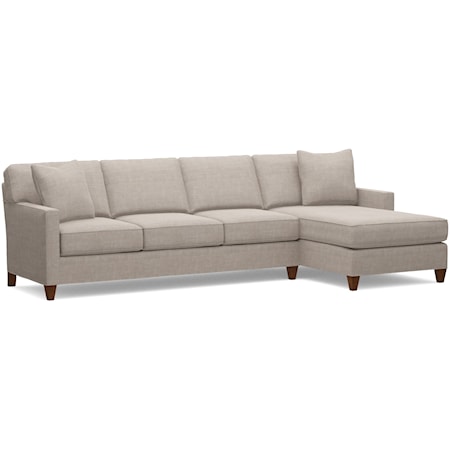 Cornerstone 2-Piece 38" Casual Sectional Chaise Sofa