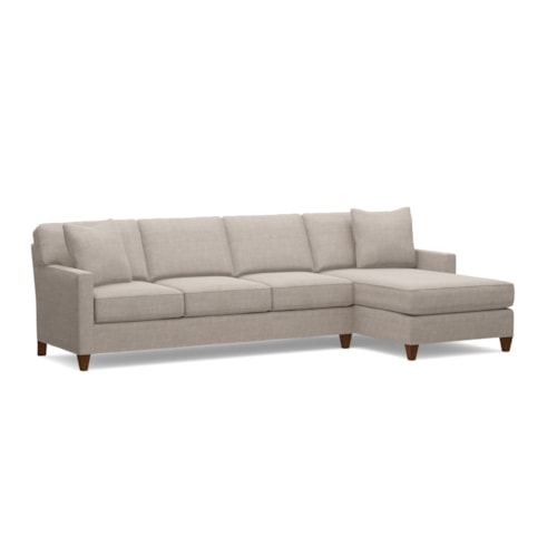 Cornerstone 2-Piece 38" Casual Sectional Chaise Sofa