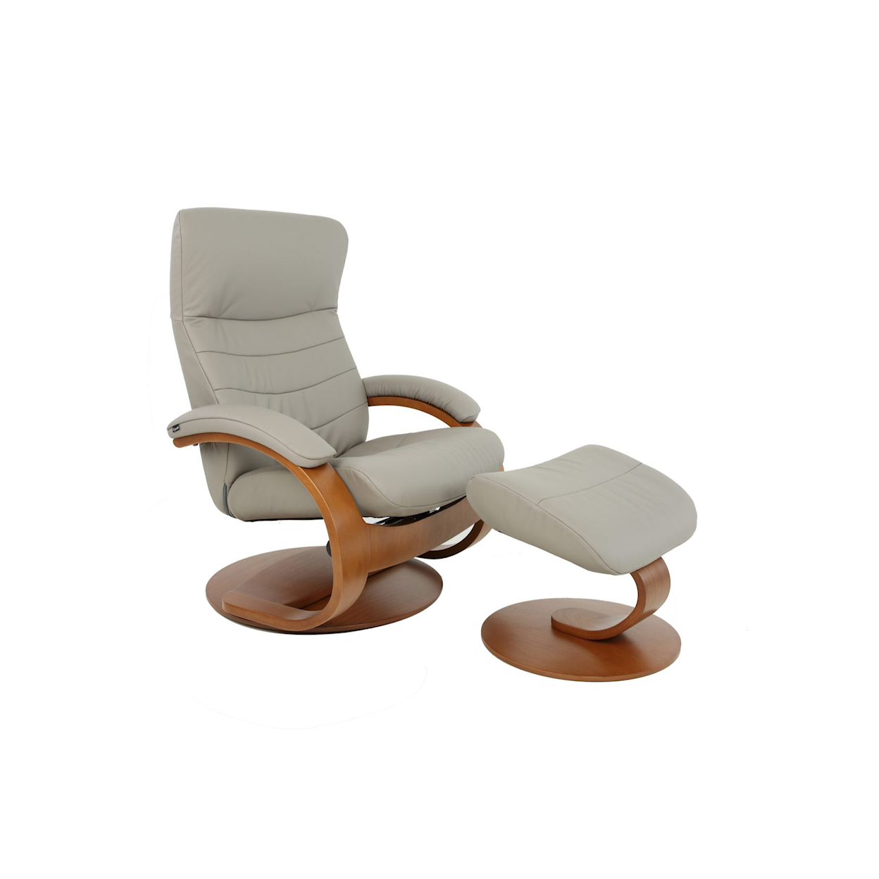 Fjords by Hjellegjerde Classic Comfort Collection Trandal C Small Manual Recliner W/ Footstool