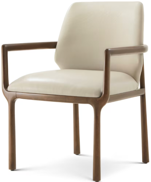 Contemporary Upholstered Dining Arm Chair