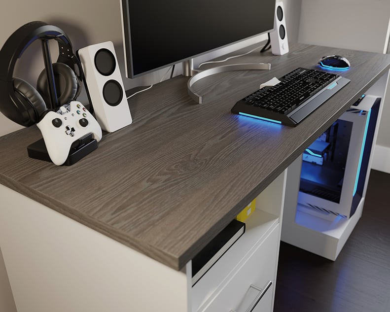 Two-Drawer Gaming Desk