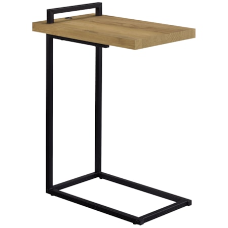 C-shaped Side Table USB Chargingen