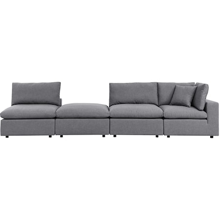 Outdoor 4-Piece Sectional Sofa