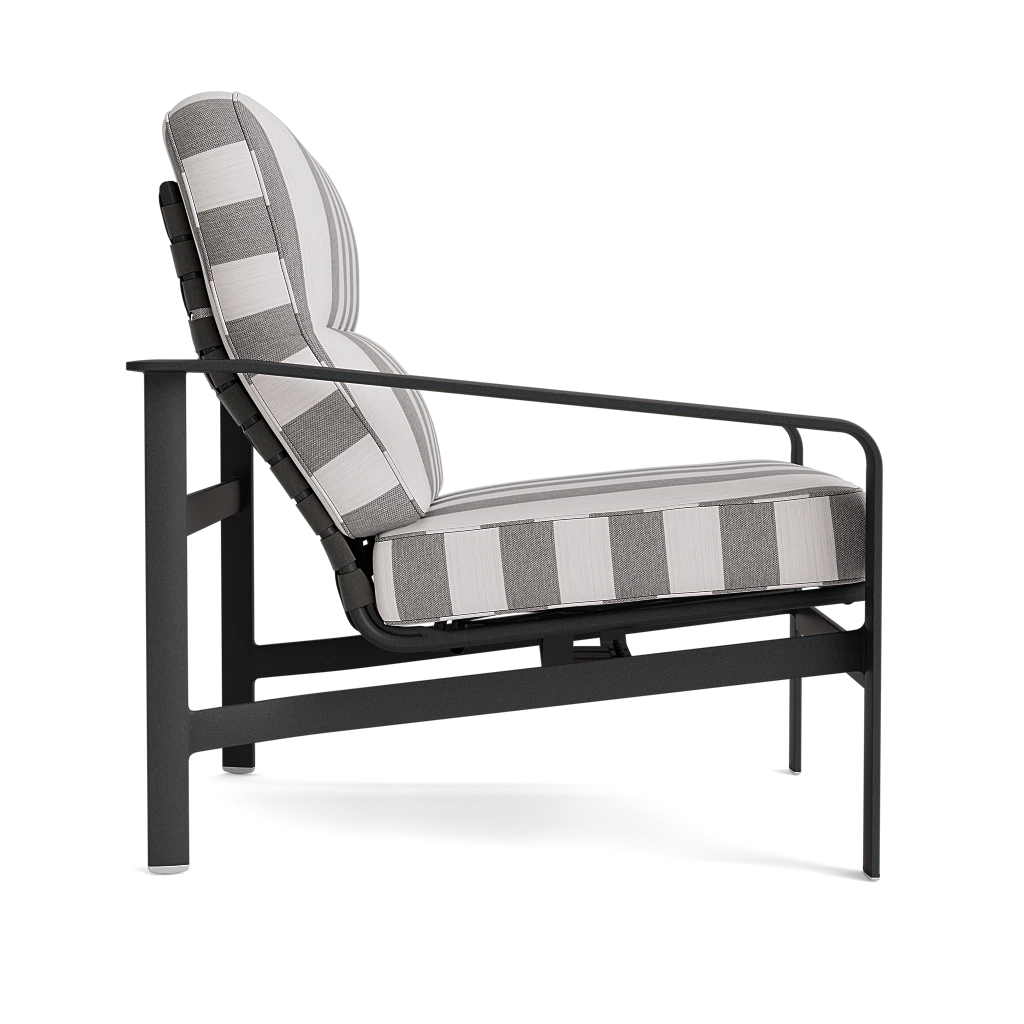 Cushioned Aluminum Strap Motion Lounge Chair