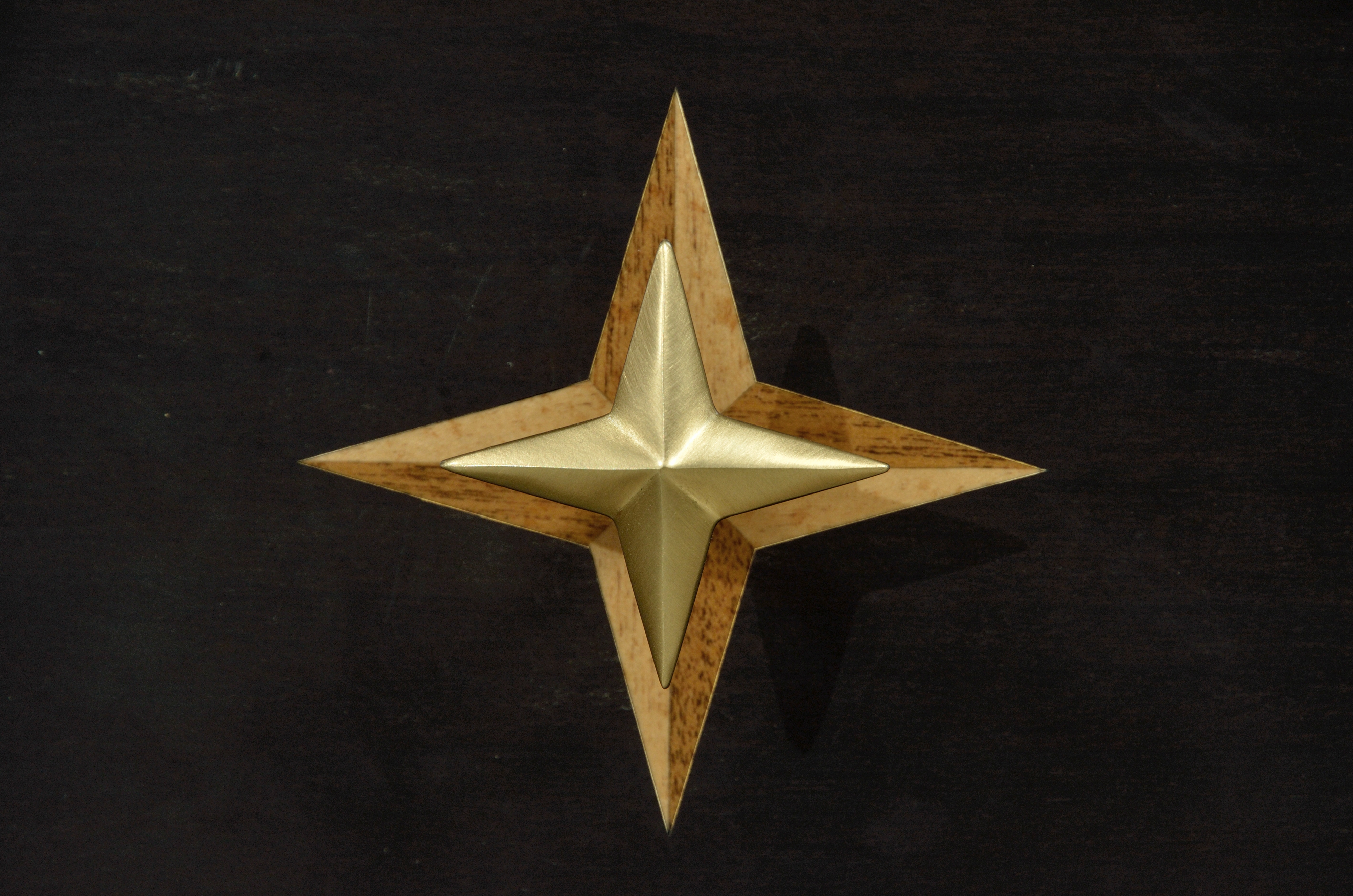 Jonathan Charles JC Modern Four-Point Star 3D Geometric Cabinet