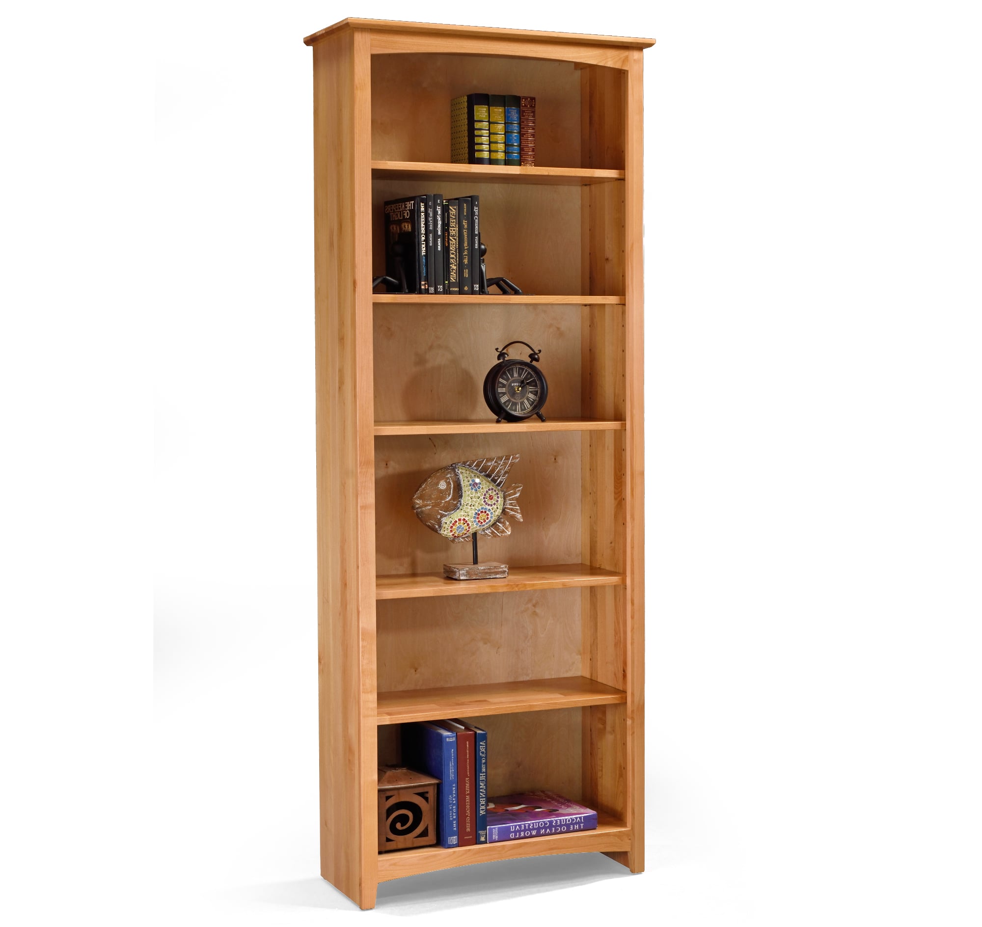 Archbold Furniture Alder Bookcases 63084 N Solid Wood Alder Bookcase ...