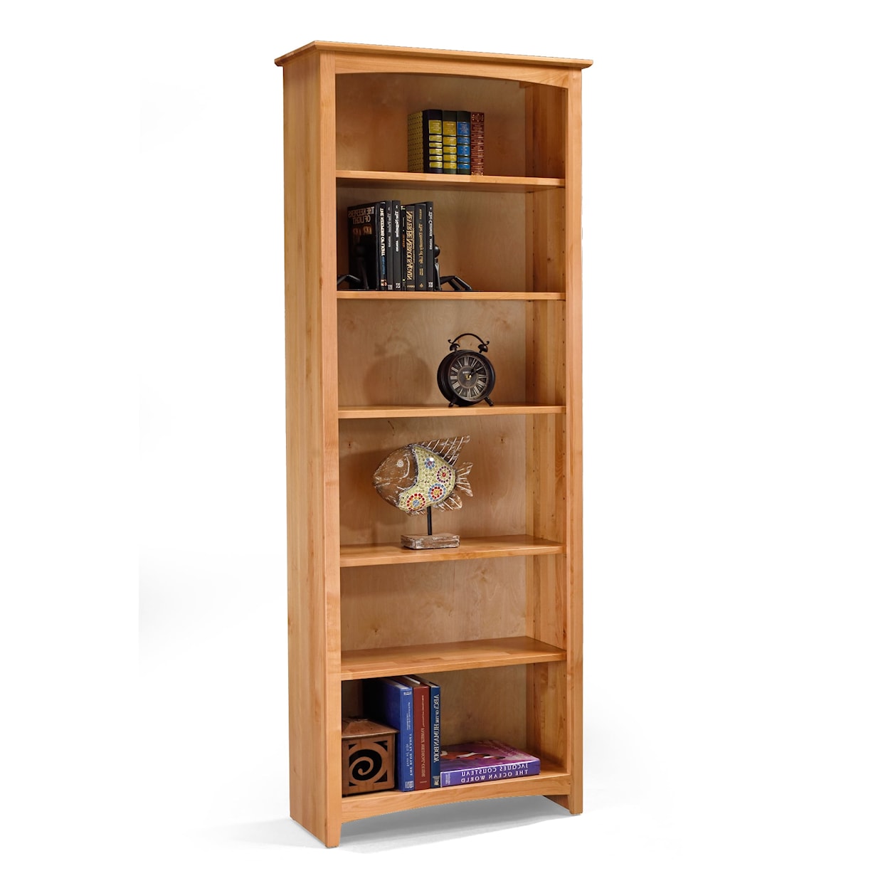 Archbold Furniture Alder Bookcases Customizable 30 X 84 Alder Bookcase