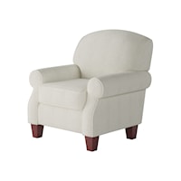 Accent Chair with Rolled Arms