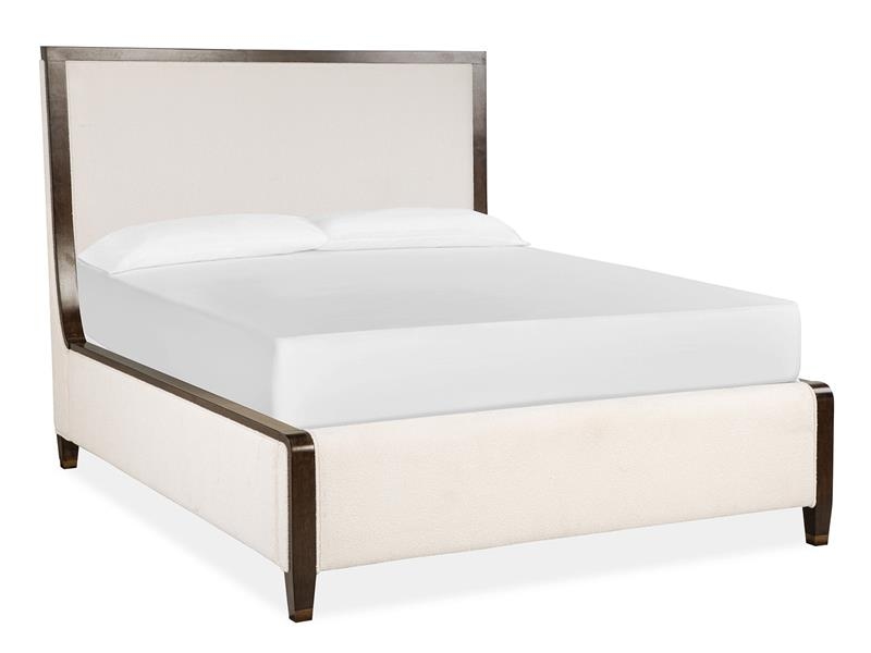Complete Queen Panel Upholstered Bed