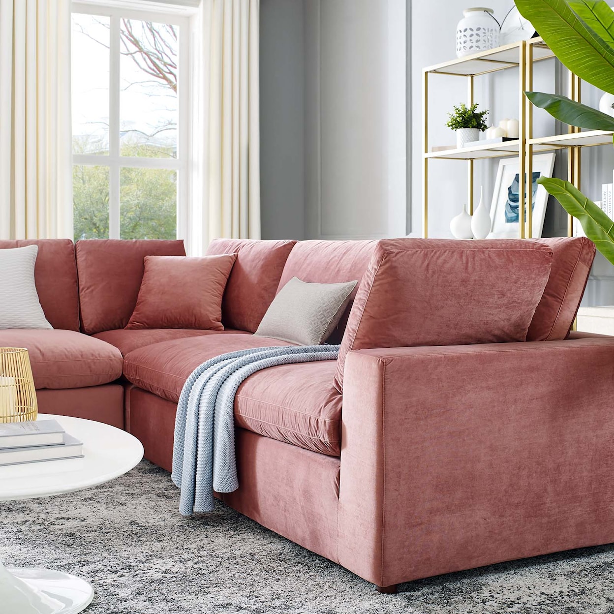 Modway Commix 5-Piece Sectional Sofa