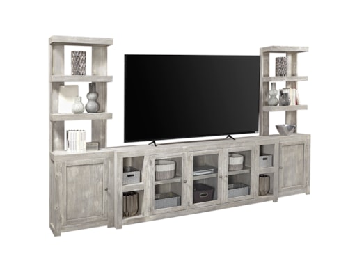 Contemporary Entertainment Center with Wire Management
