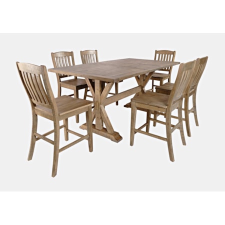 7-Piece Counter Table and Chair Set