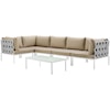 Modway Harmony Outdoor 6 Piece Sectional Sofa Set