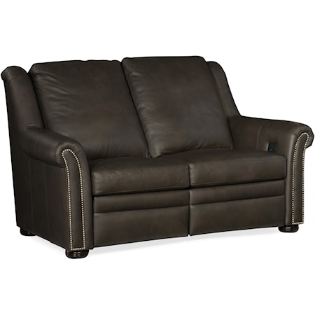 Traditional Power Reclining Loveseat with Power Headrests