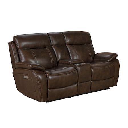 Power Reclining Console Loveseat