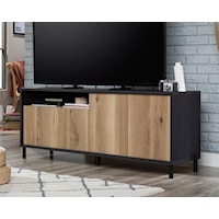 Rustic TV Credenza with Concealed Storage
