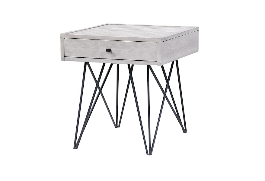 Aspen Court II Aspen Court II One Drawer End Table by Coast2Coast Home at Z & R Furniture