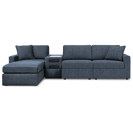 4-Piece Sectional And Ottoman