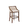 American Woodcrafters Wood Frame Barstools Upholstered Bar Stool with Wood Frame