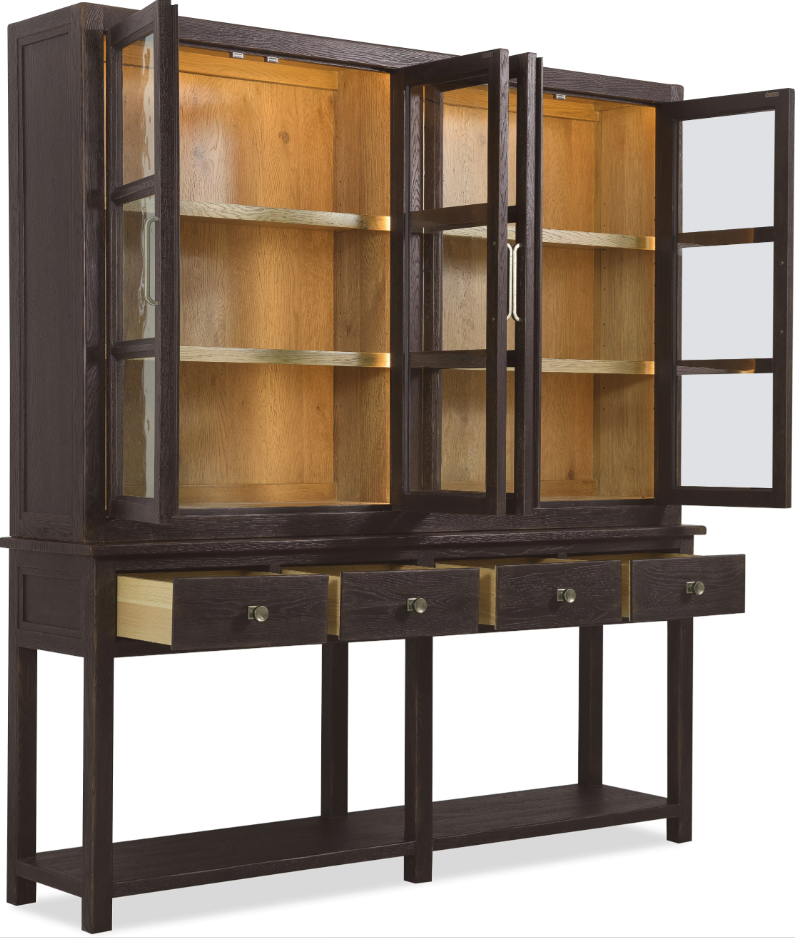 Hooker Furniture Driftwood Display Sideboard & Hutch